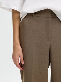 Rita Wide Pants - Chocolote Chip Detail Selected Femme