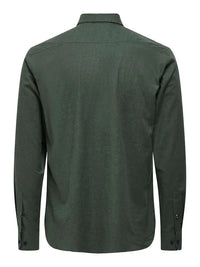 Road Regular Melange Skjorte - Castor Grey Only & Sons