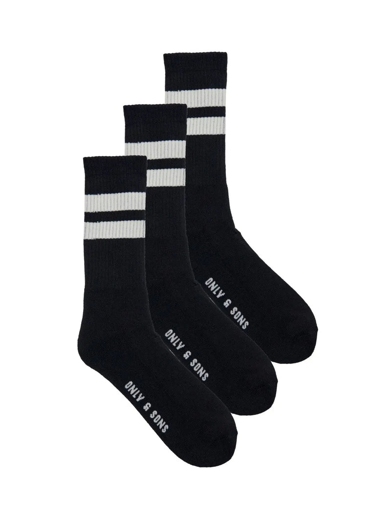 Rody Tennis Sock 3 Pack - Black Only & Sons