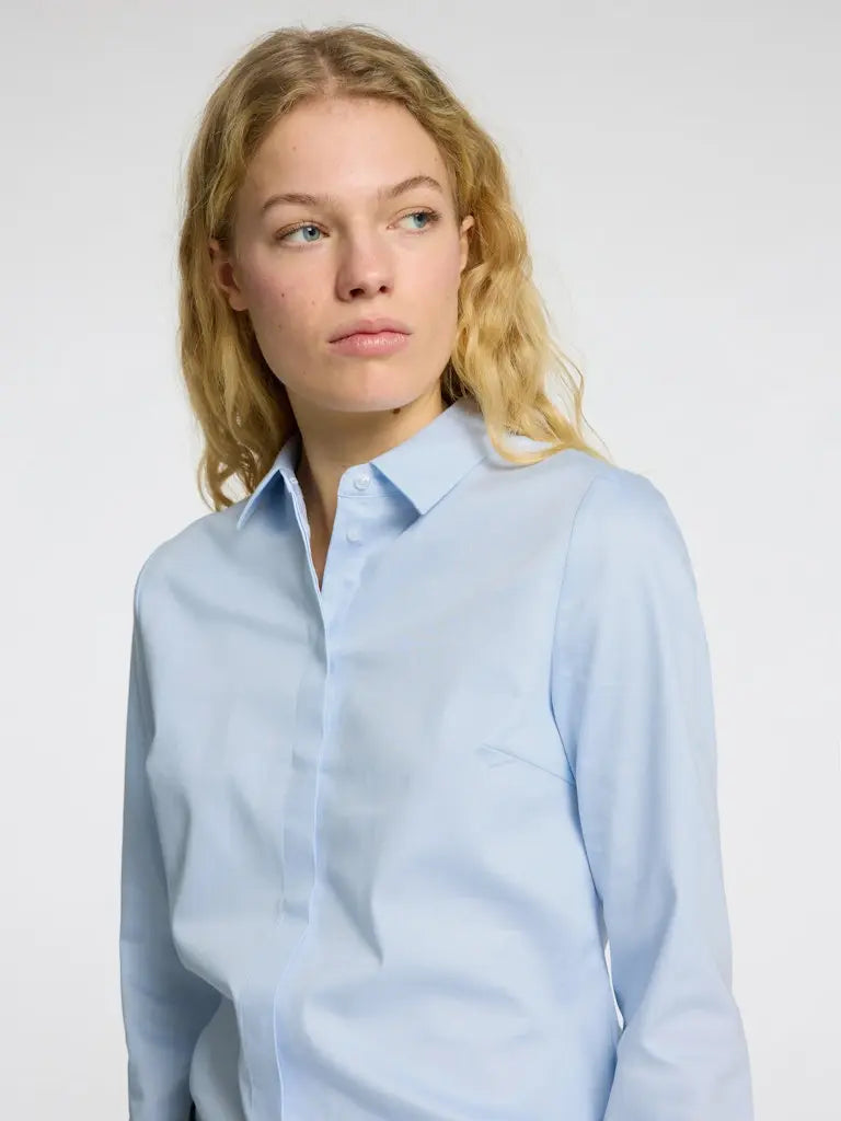 Romie Skjorte - Light Blue Selected Femme