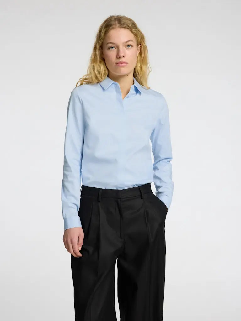 Romie Skjorte - Light Blue Selected Femme