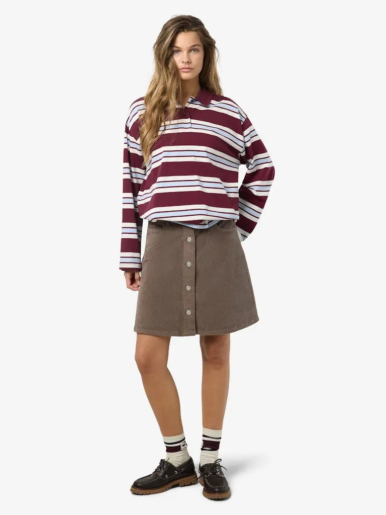 Ronnie Kordfløyelsskjørt - Morel Noisy May