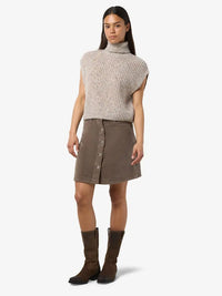 Ronnie Kordfløyelsskjørt - Morel Noisy May