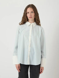 Roya Skjorte - Star White Stripes/Skyway Y.A.S