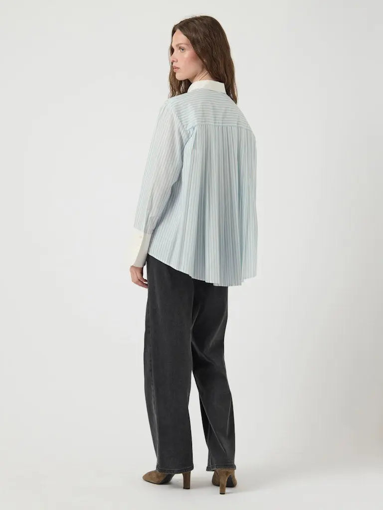 Roya Skjorte - Star White Stripes/Skyway Y.A.S