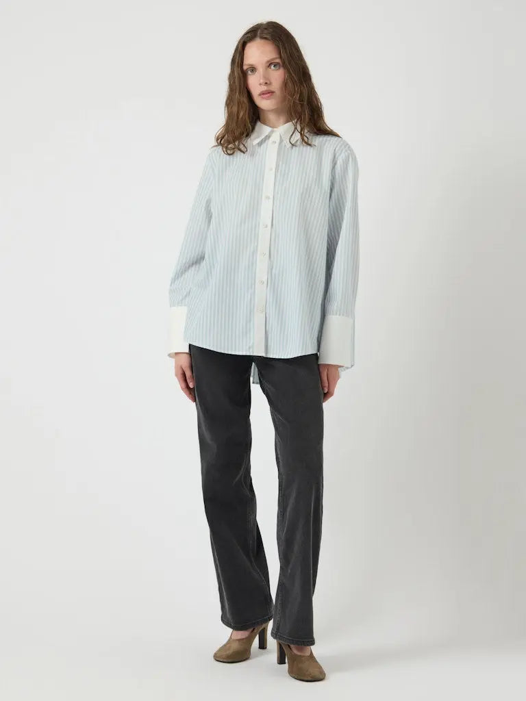 Roya Skjorte - Star White Stripes/Skyway Y.A.S