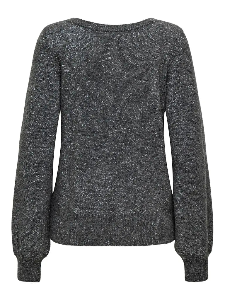 Rue Genser Glitter - Dark Grey Melange JDY