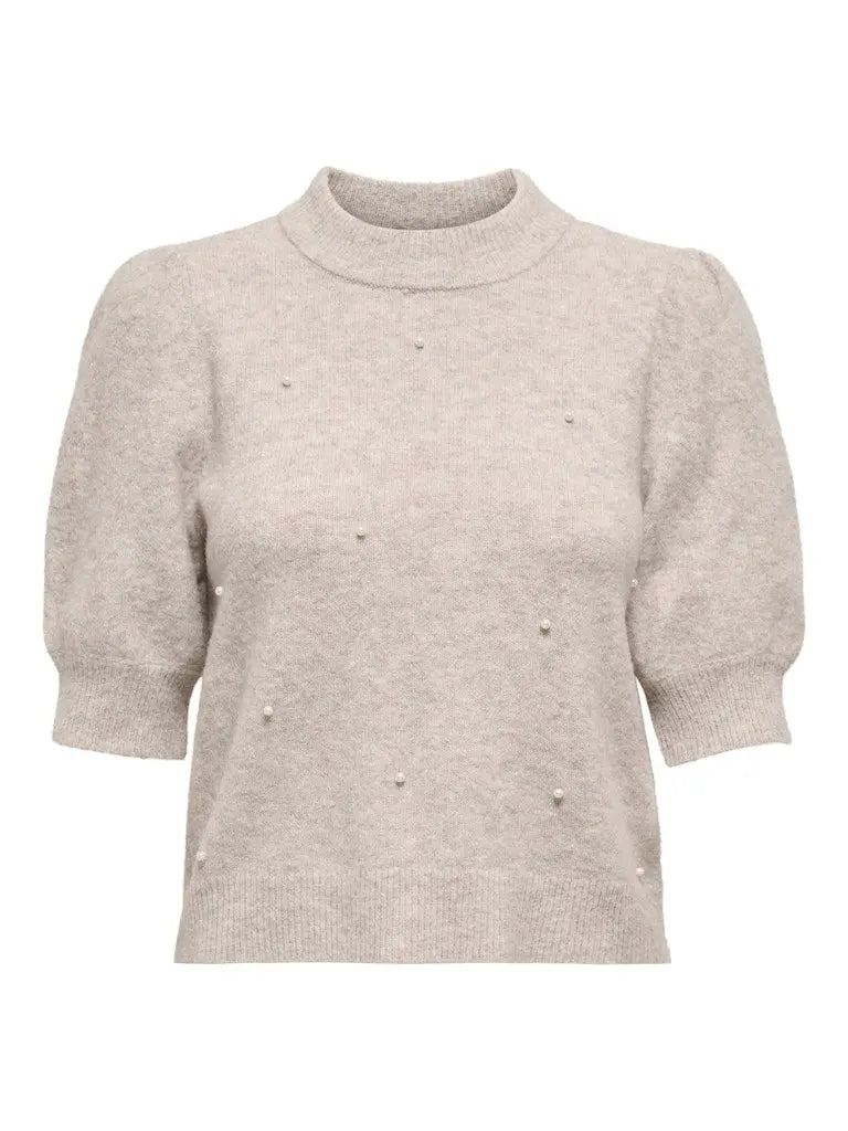 Rue Strikkegenser SS - Chateau Grey JDY