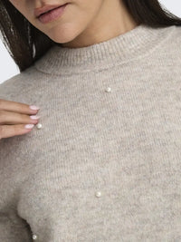 Rue Strikkegenser SS - Chateau Grey JDY