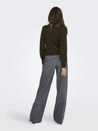 Rue Strikkegenser - Slate Black JDY