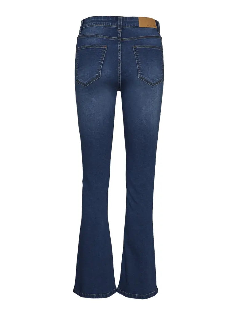 Sallie Flare Slengjeans 1021 - Medium Blue Denim Noisy May