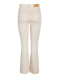 Sallie Flare Slengjeans - Oatmeal Noisy May
