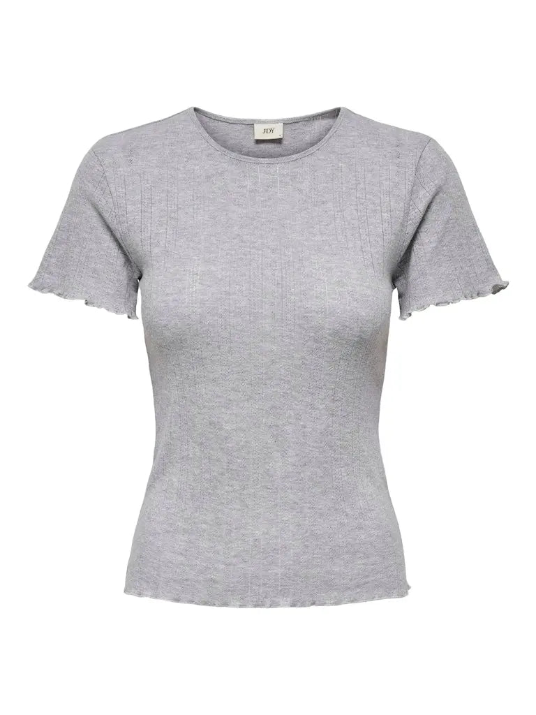 Salsa T-Skjorte - Light Grey Melange JDY
