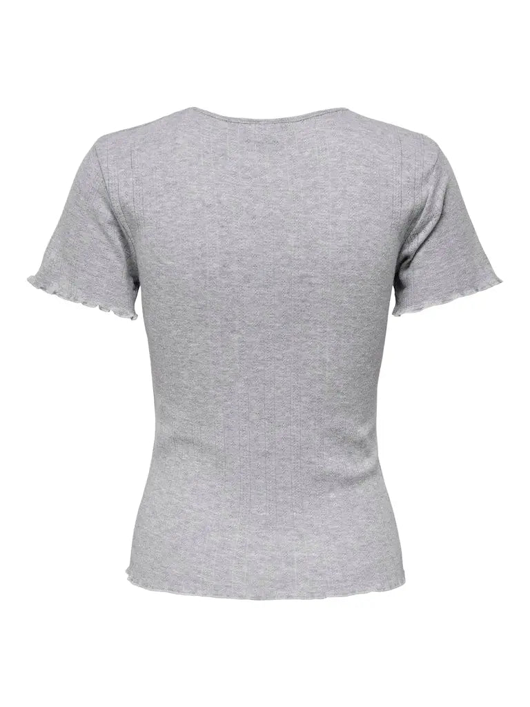 Salsa T-Skjorte - Light Grey Melange JDY