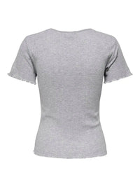 Salsa T-Skjorte - Light Grey Melange JDY