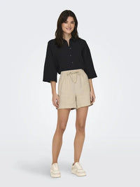 Say Linshorts - Oatmeal JDY