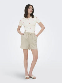 Say Linshorts - Oatmeal JDY