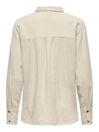Say Linskjorte - Oatmeal Detail JDY