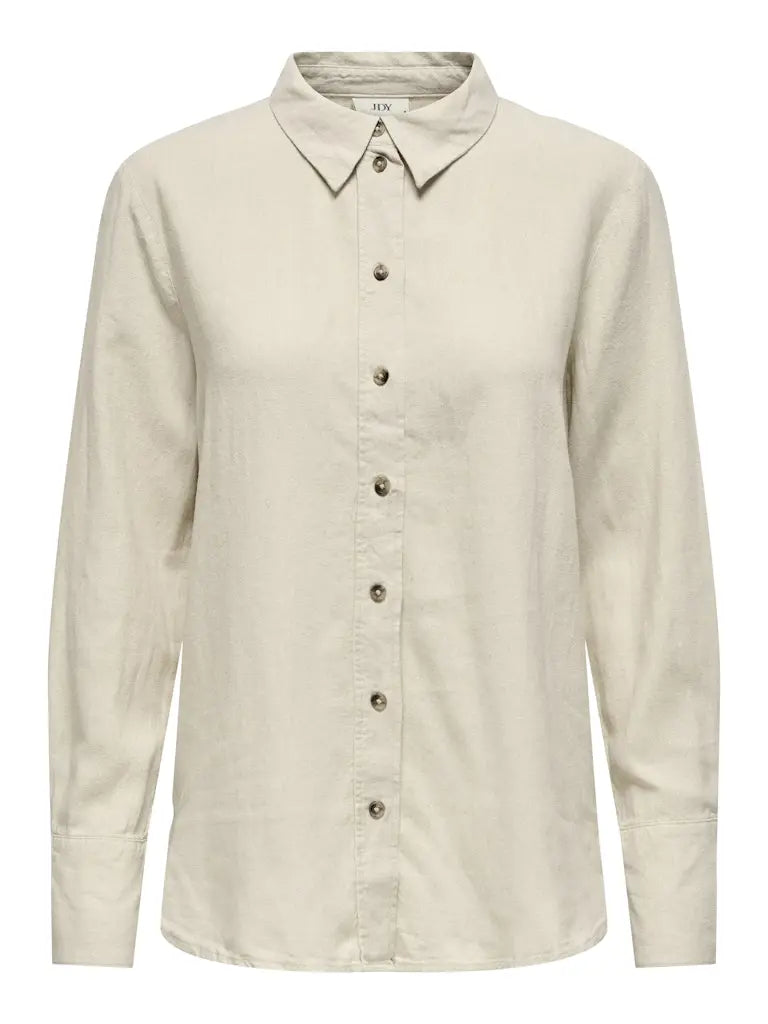 Say Linskjorte - Oatmeal Detail JDY