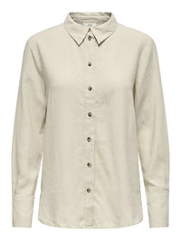 Say Linskjorte - Oatmeal Detail JDY