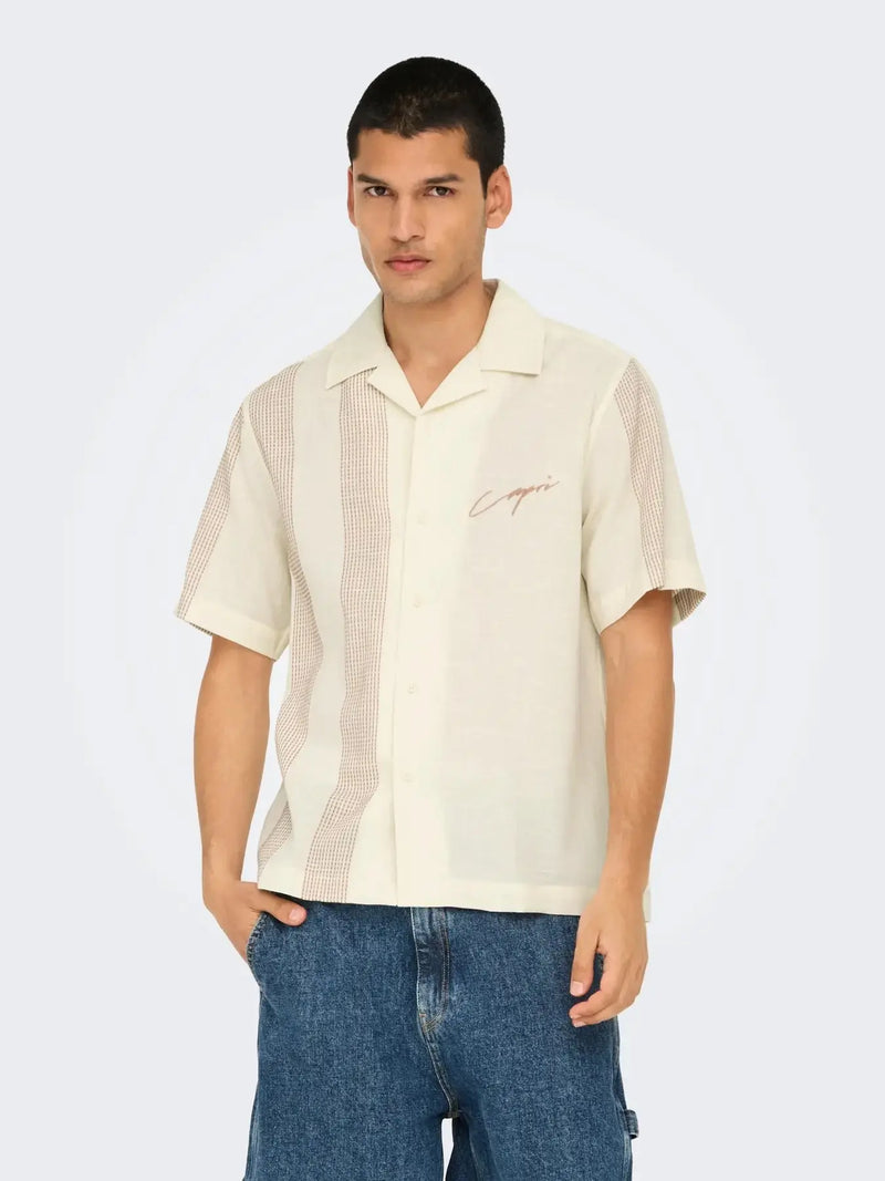 Seio Skjorte SS 0323 - Antique White Detail Only & Sons