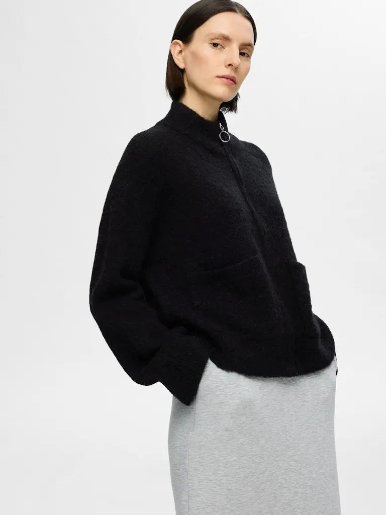 Sia Cardigan - Black Selected Femme