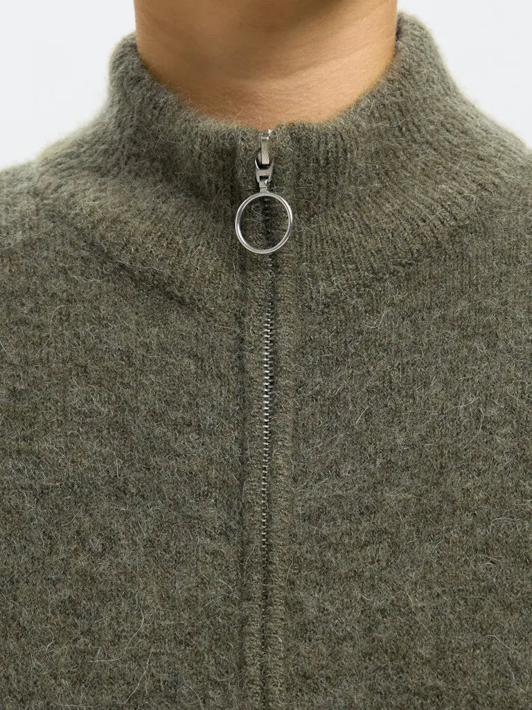 Sia Zip Cardigan - Kalamata Detail Selected Femme