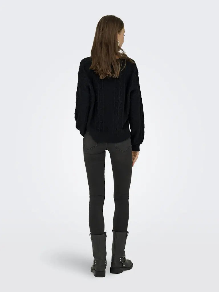 Sigrid Genser V-hals - Black JDY