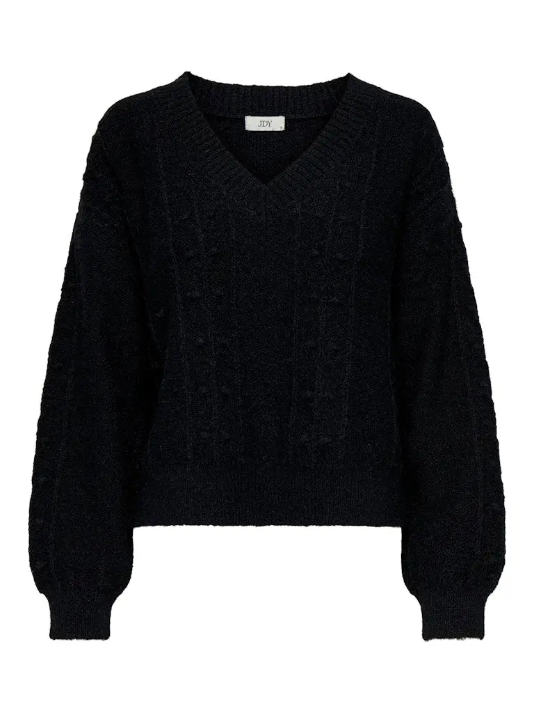 Sigrid Genser V-hals - Black JDY