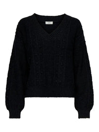 Sigrid Genser V-hals - Black JDY