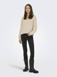 Sigrid Genser V-hals - Cement JDY