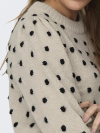 Sigrid Strikkegenser - Cement Detail JDY