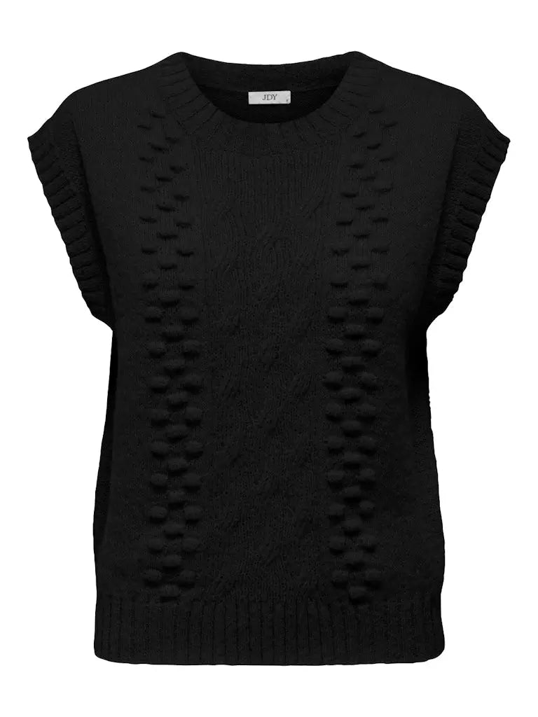 Sigrid Strikkevest - Black JDY