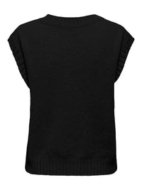 Sigrid Strikkevest - Black JDY