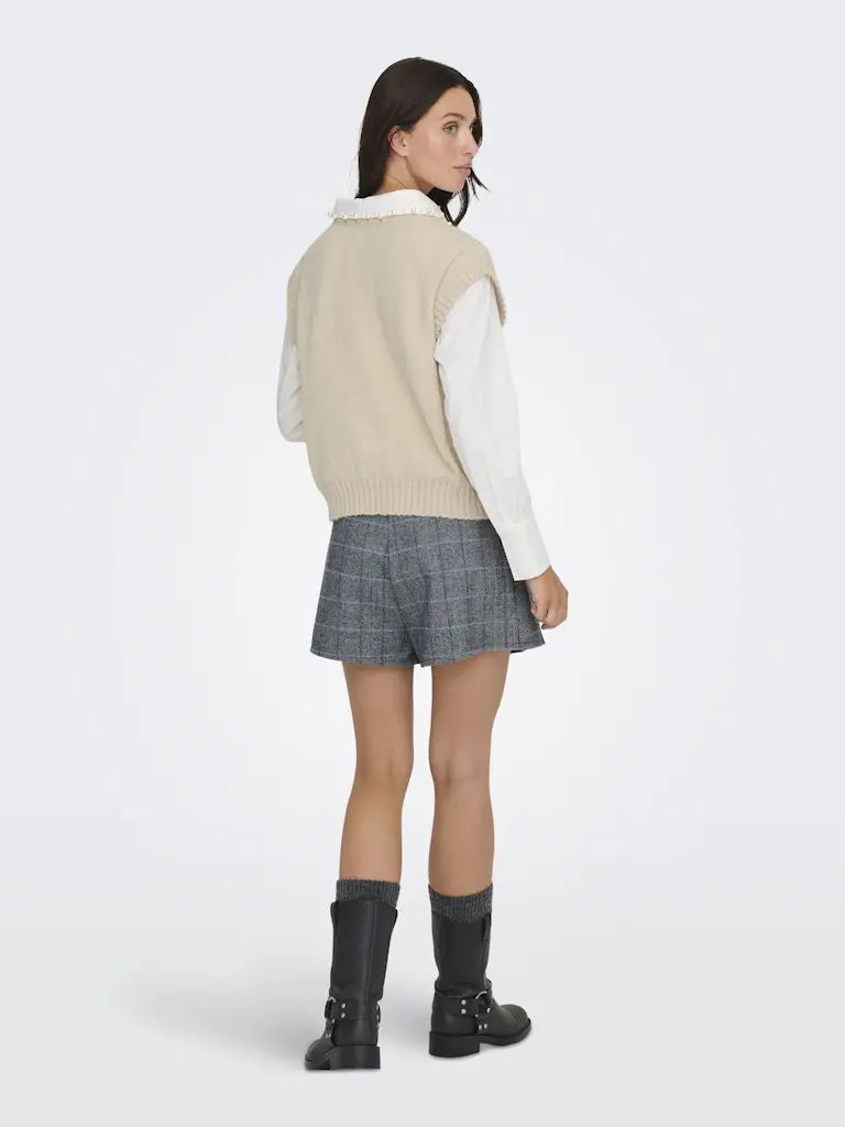 Sigrid Strikkevest - Cement JDY