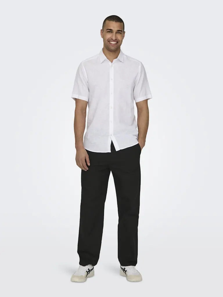 Sinus Linbukse Loose 0007 - Black Only & Sons