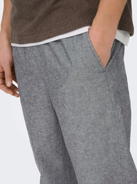 Sinus Linbukse Loose 0007 - Dark Navy Detail Only & Sons