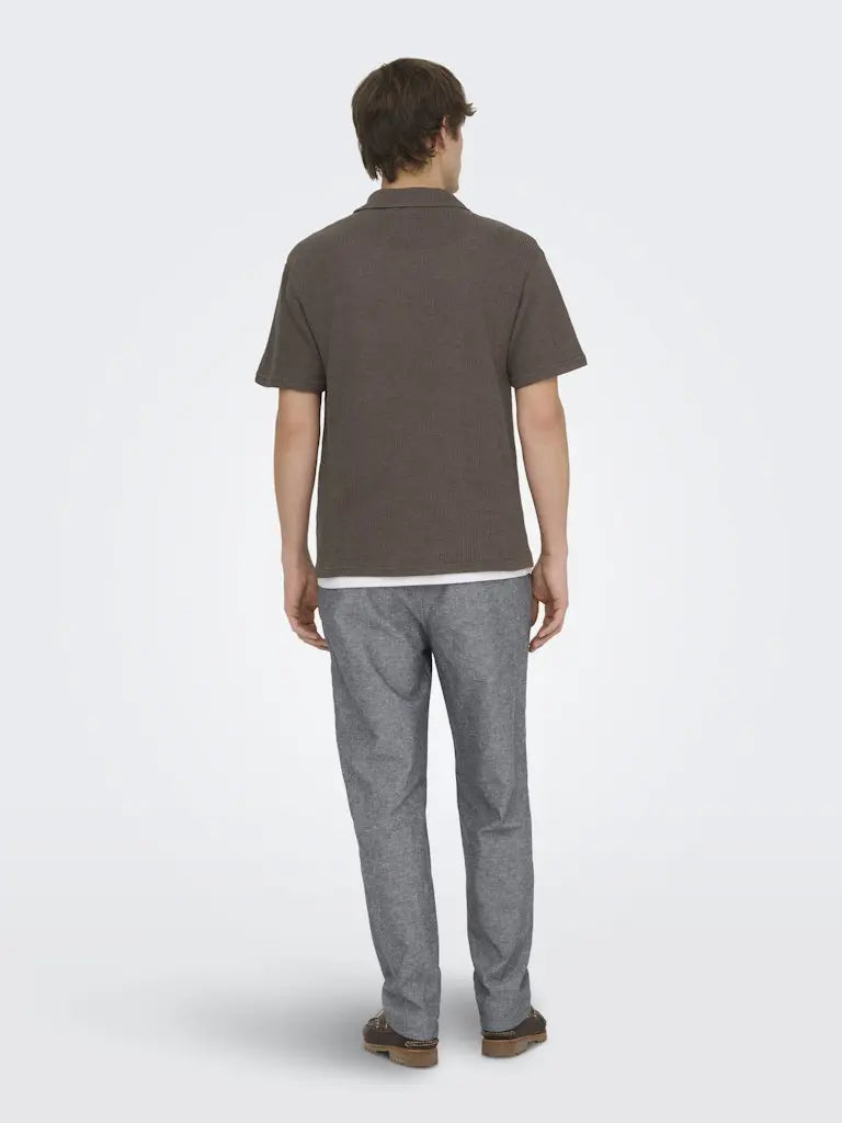 Sinus Linbukse Loose 0007 - Dark Navy Detail Only & Sons