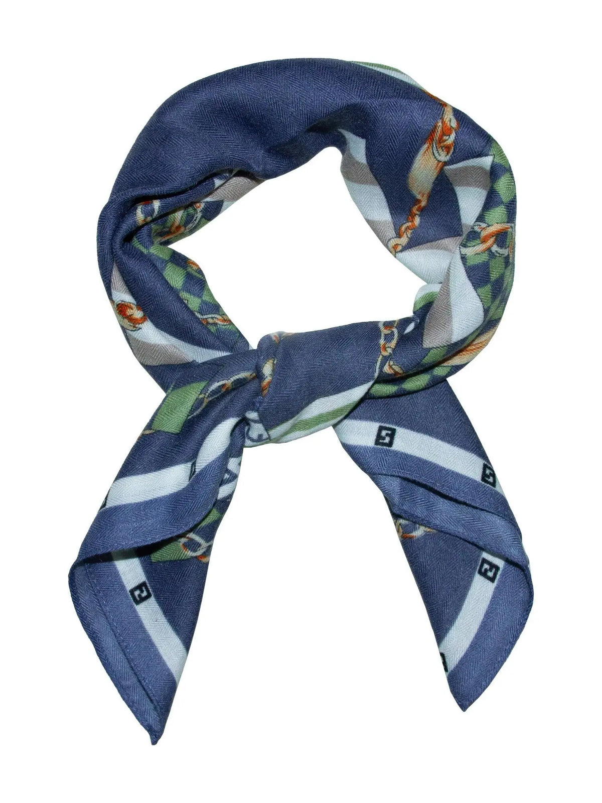 Skjerf Mønstret 798675 - Blå TBS