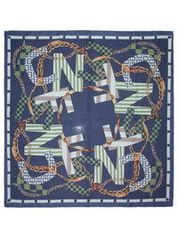 Skjerf Mønstret 798675 - Blå TBS