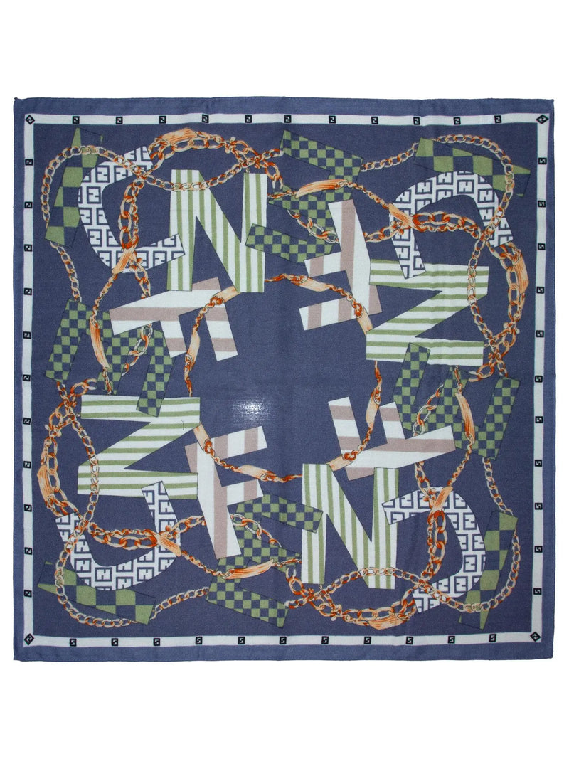 Skjerf Mønstret 798675 - Blå TBS