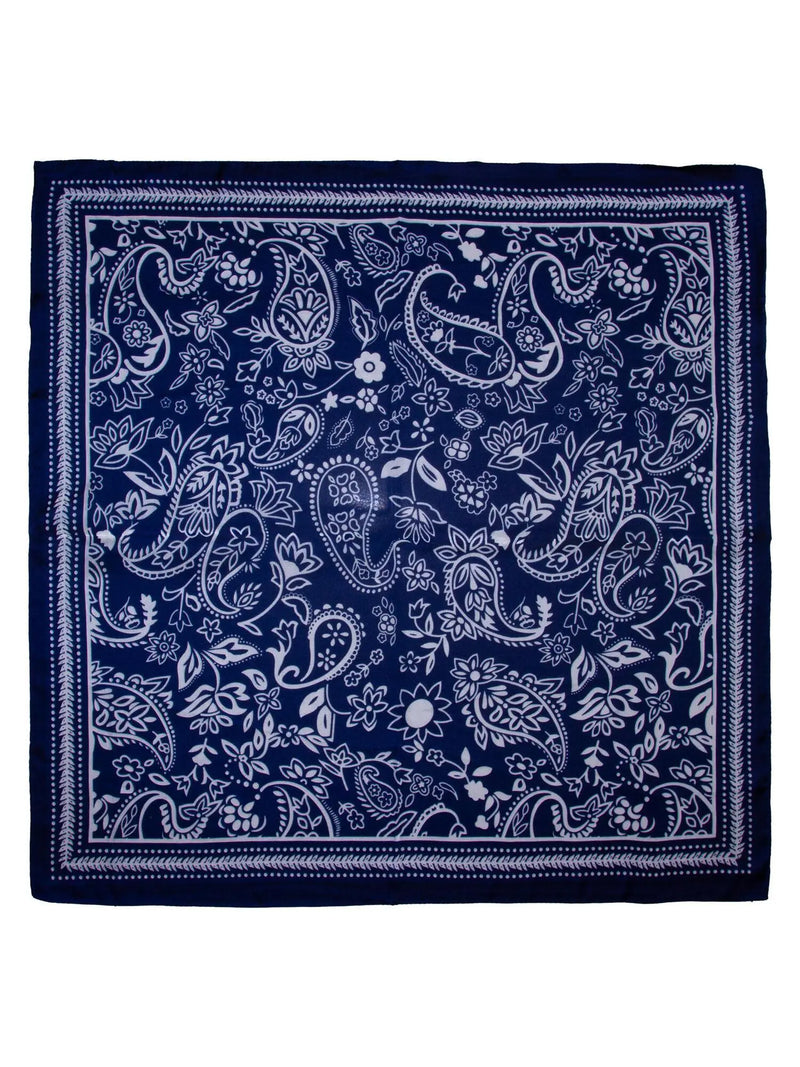 Skjerf Paisley 7701176 - Blå TBS