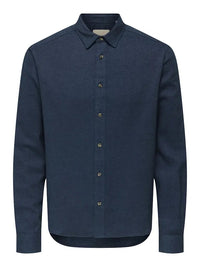 Sons Regular Skjorte - Navy Blazer Detail Only & Sons