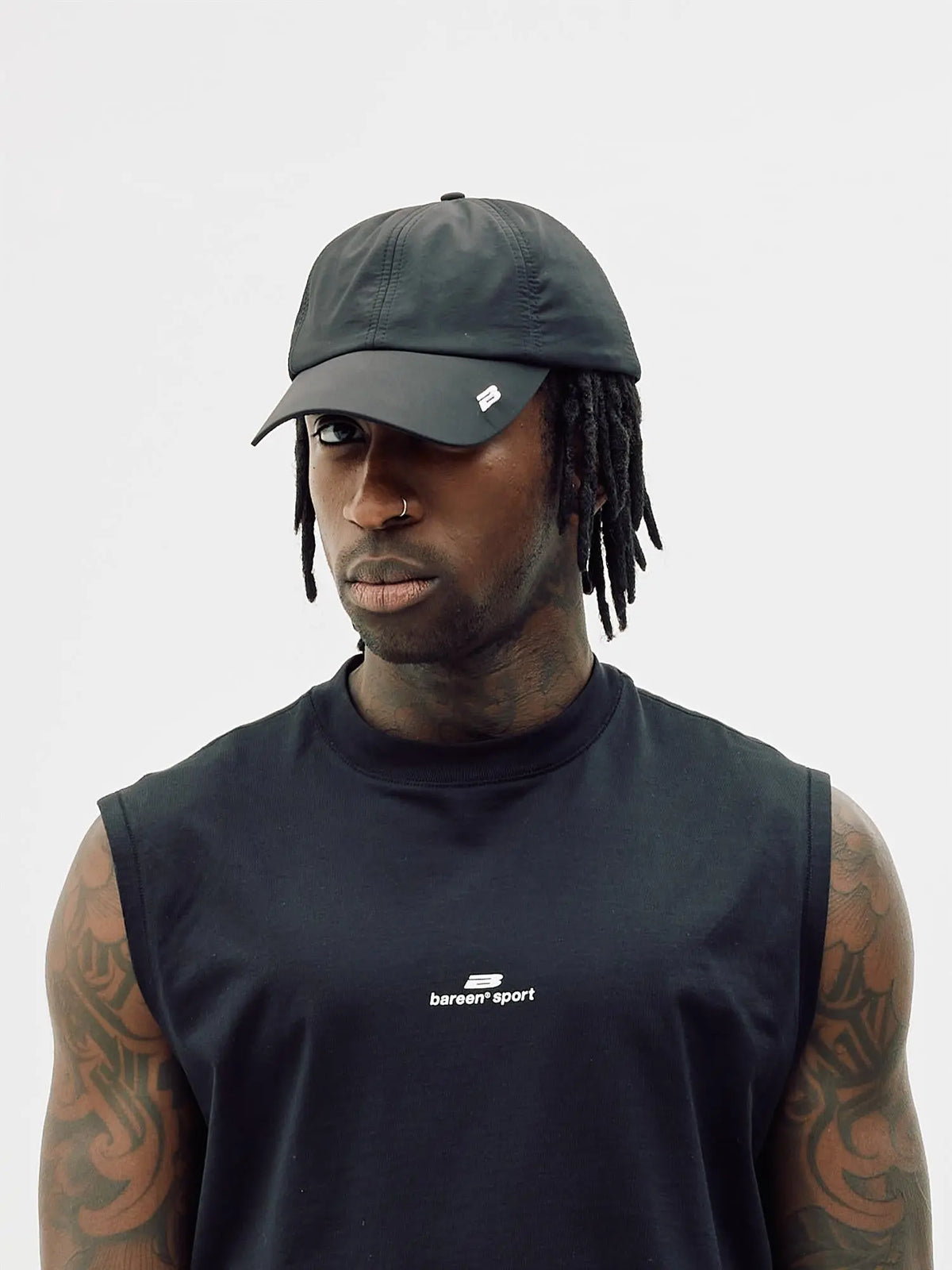 Sport Cap - Black Bareen