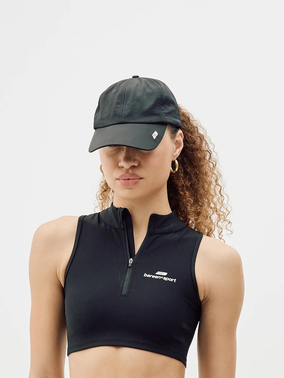 Sport Cap - Black Bareen