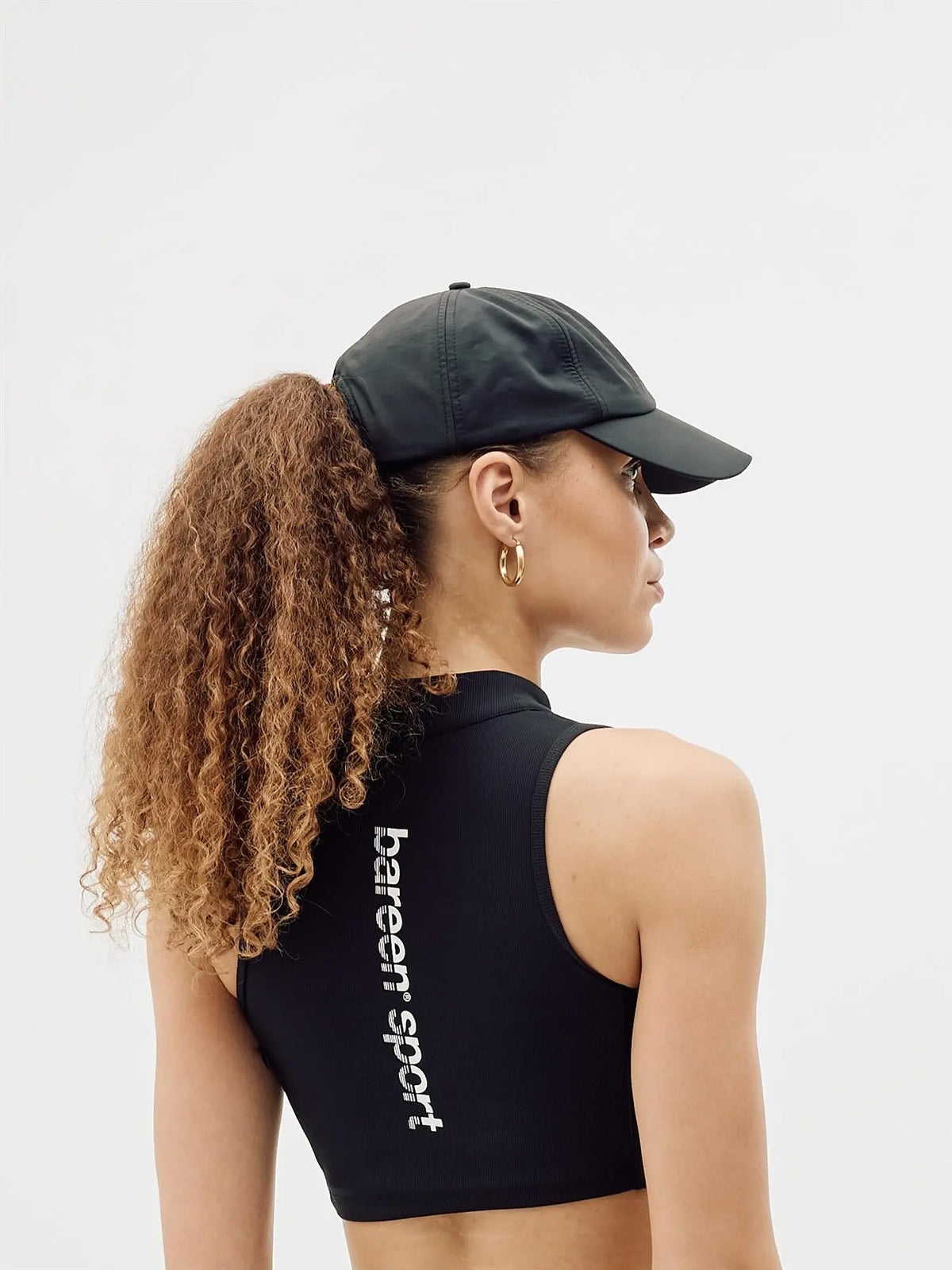 Sport Cap - Black Bareen