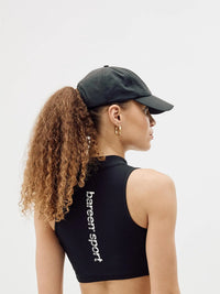 Sport Cap - Black Bareen