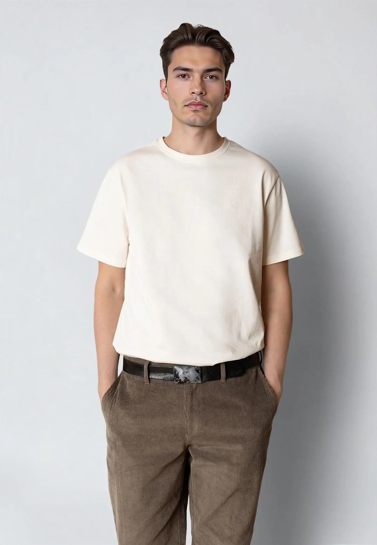 Stable Basic T-Shirt - Ecru Clean Cut Copenhagen
