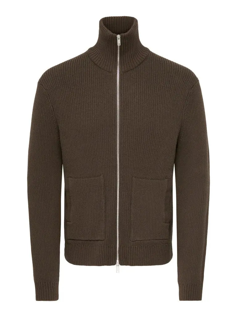 Stay Cardigan - Chocolate Brown Only & Sons