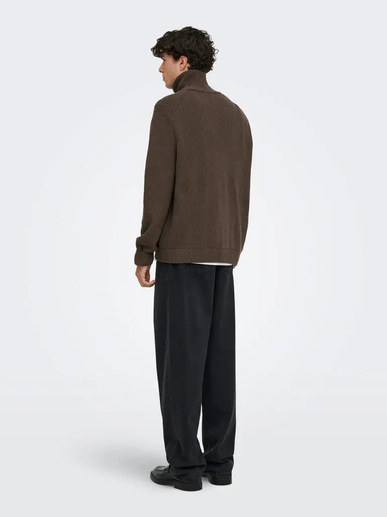 Stay Cardigan - Chocolate Brown Only & Sons